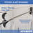56"-60" W x 66" H Single Sliding Frameless Shower Door with 3/8" Tempered Clear Glass-105208263