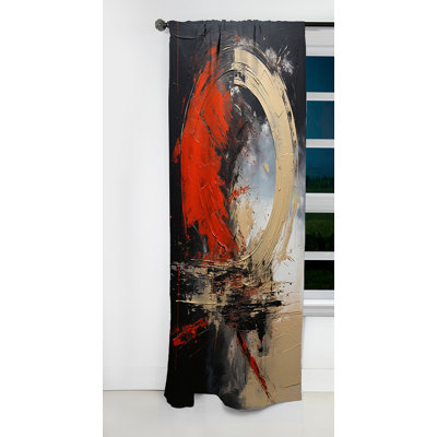Bullard - Abstract Painting Curtain - Blackout Abstract Curtain - 1 Panels