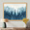 Forêt de brume fraîche bleue I - Tableau encadré