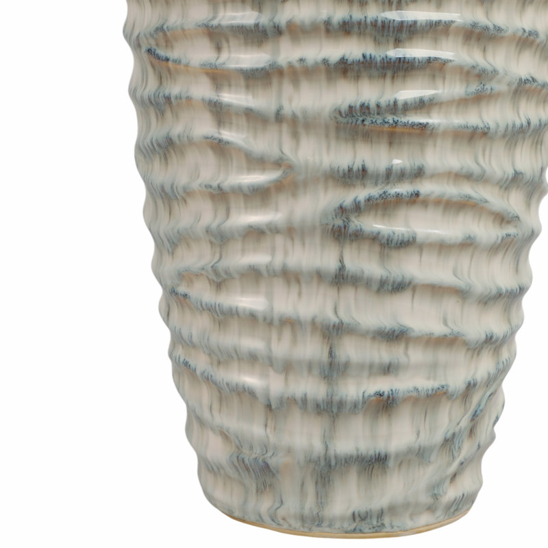 Grand vase en céramique Kasea Sculptural, H 26 po x l 9 po x P 9 po