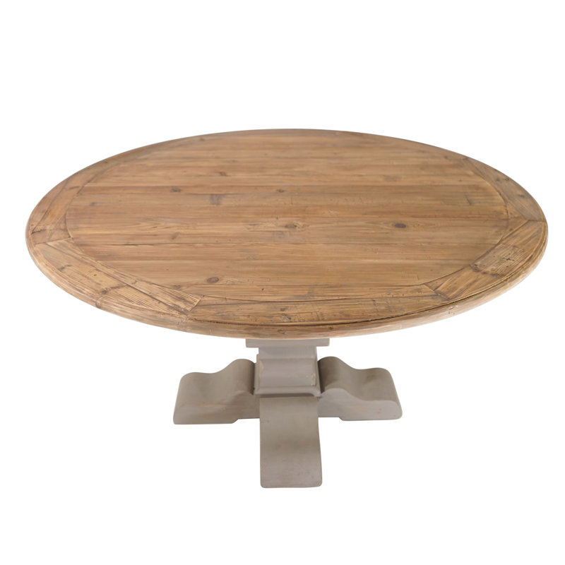 Table de salle à manger Amania, Naturel, Brun