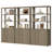 Cesiro 6-Tier Bookcase With 2 Fluted Doors And Adjustable Shelves-716303383