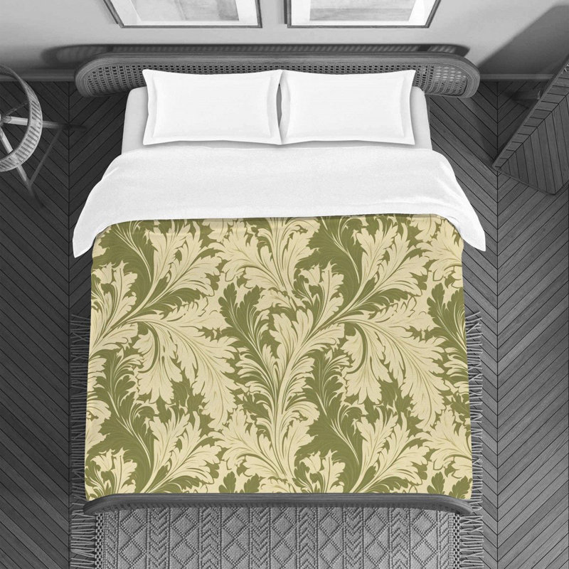 Polyester Floral Duvet Cover, Queen Duvet Cover