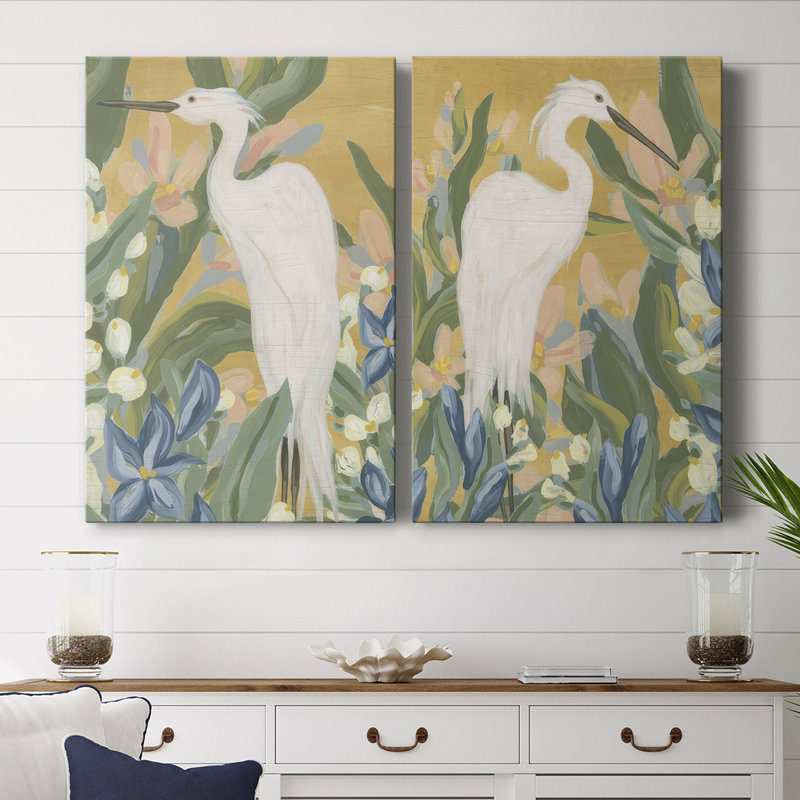 Toile tendue avec motif floral I-Premium Gallery - prêt à être accroché, H 48 po x l 64 po