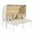 Coussin beige / structure beige est en rupture de stock