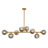 8-light Linear Chandelier Bubble Chandelier Modern Chandelier For Dining Room And Kitchen Island