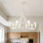 8- Light 29in.  Dimmable Wagon Wheel Chandelier Farmhouse Round Vintage Candle Style Light for Living Room, Foyer, Entryway-114212643-123752295