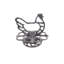 Minster Cast Iron Chicken Egg Holder Antique Style Egg Ring Kitchen Storage Display Stand Decor