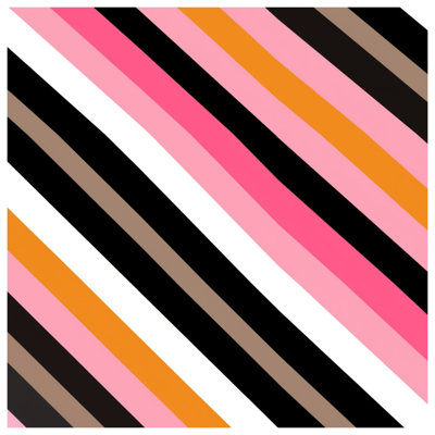 Diagonal Multicolor Stripes Comforter
