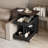 Adjustable Coffee Table With Wheels, Modern Multi-Functional Sofa Side Table With A Lift-Up Ceiling, 360° Rotatable Top-2070850656