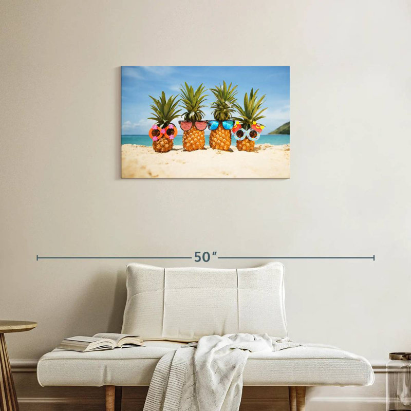 Funny Pineapple Fruit, 20" H x 30" W