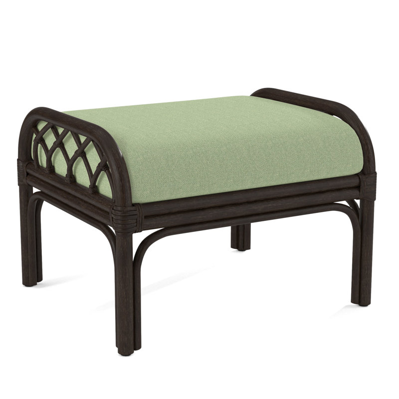 Edgewater Ottoman, Brown Geometric, 0456-33, Java