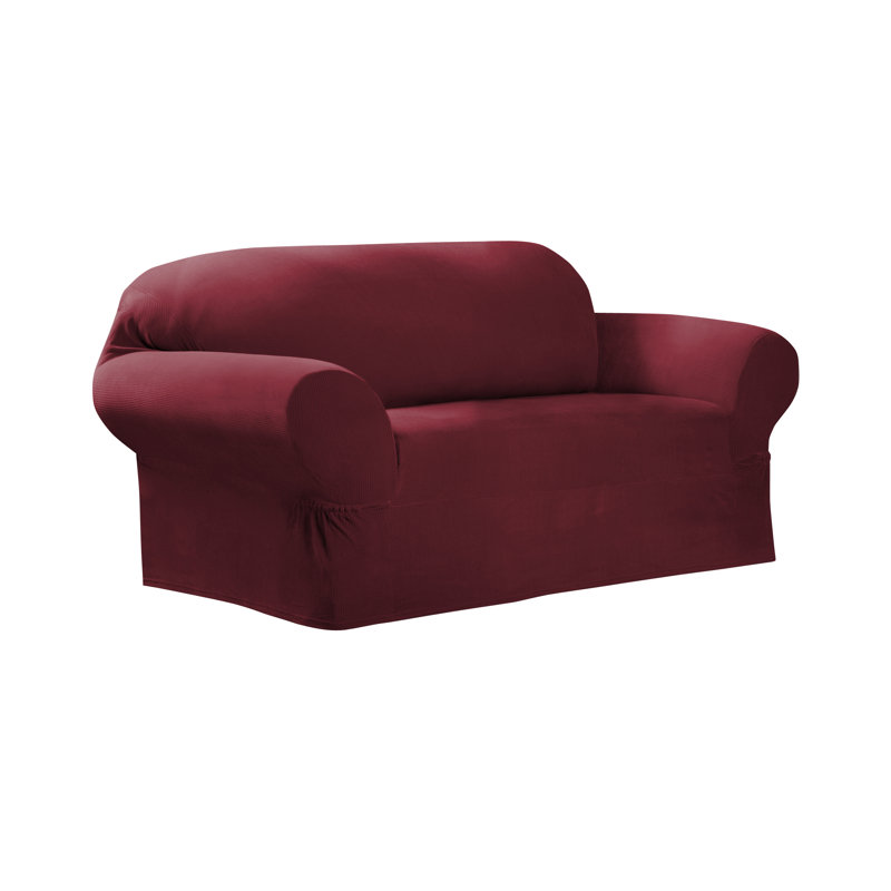 Housse pour causeuse à coussins carrés/rectangulaires, rouge