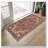 2X4 Ultra-Thin Washable Non-Slip Oriental Rug - Stain Resistant Throw Rug For Kitchen Entryway Bathroom Laundry - Brown/Multi-207150282