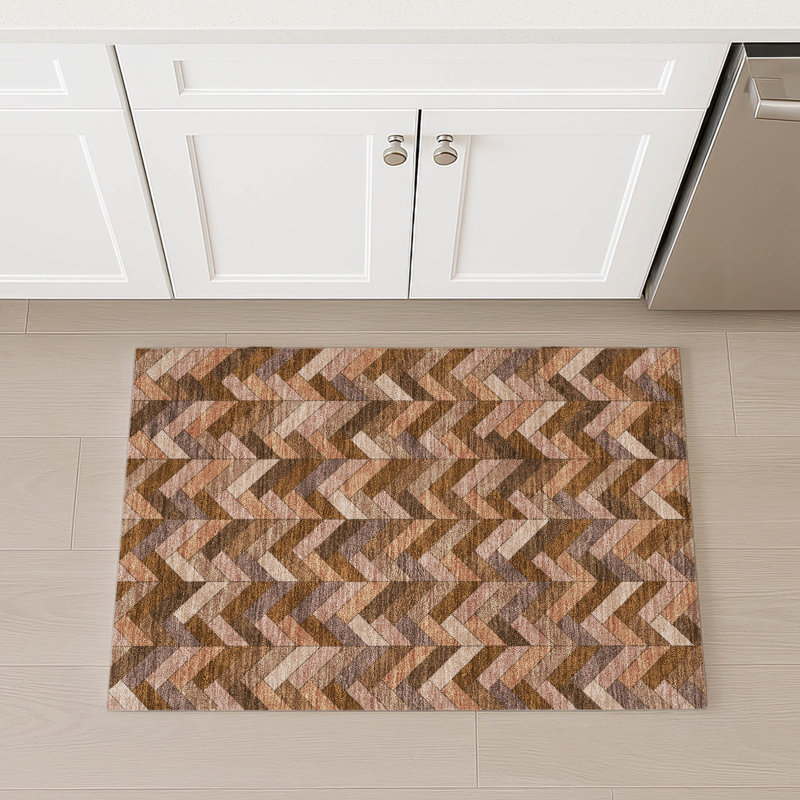 Tapis intérieur / extérieur lavable à la machine Matteson ACN2296, Rectangle 1 pi 8 po x 2 pi 6 po