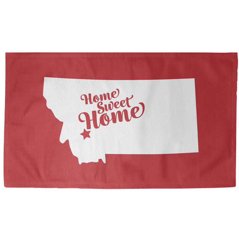 Tapis de zone rouge butte pour la maison, Rectangle 5 pi x 7 pi