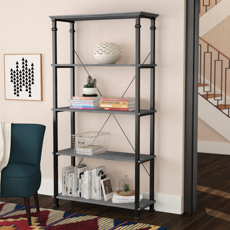 Zona Etagere Bookcase, Gray