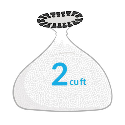 rucomfy Beanbags Top Up Bean Bag Filling - Polystyrene Balls for Beanbag Filler - Easy Bead Transfer for Bean Bags 2 Cubic Feet