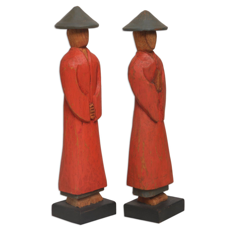 Ensemble de figurine 2 pièces voisinage couple Cholet, Rouge