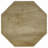 Watsonville Natural Brown Octagonal Solid Mango Wood Side Table