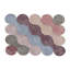 Tapis bleu / brun / rose en polyester tissé à la machine Novelty Aultchi-2124796830