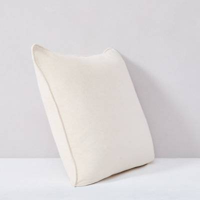 Terran Velvet Cotton Pillow Cover Cream