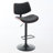 Bentwood Bar Stools Mid Century Modern Adjustable Counter Height Black Leather Upholstered 360°Swivel Bar Chairs For Kitchen Island/Dining Room/Cafe, 1 Chair/1Carton-2140500998