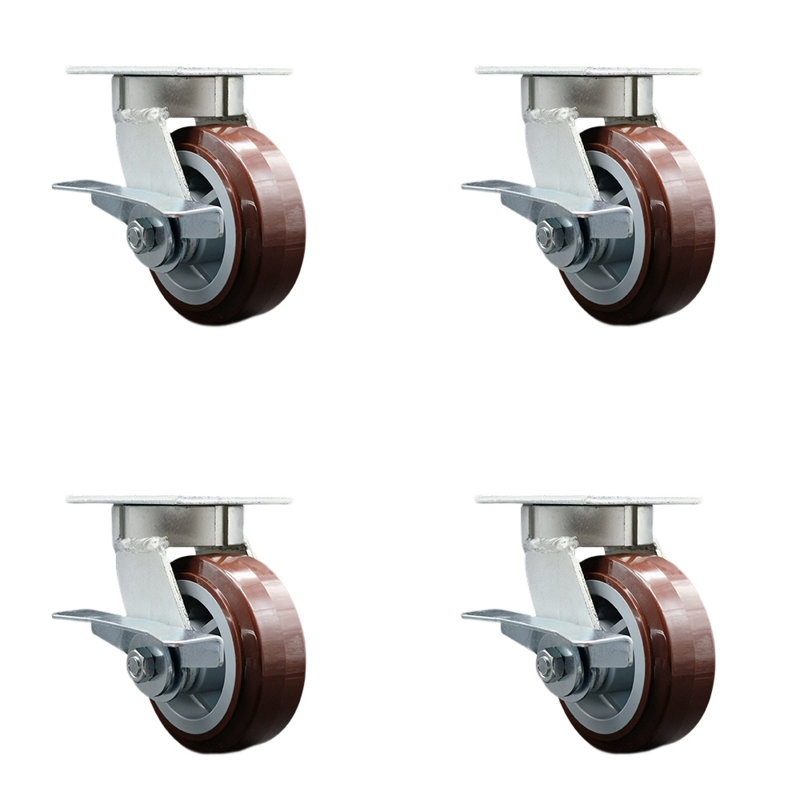 Roulettes pivotantes en polyoléfine Kingpinle