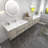 Moreno Bailey 137.5'' Double Bathroom Vanity with Acrylic Top-87461321