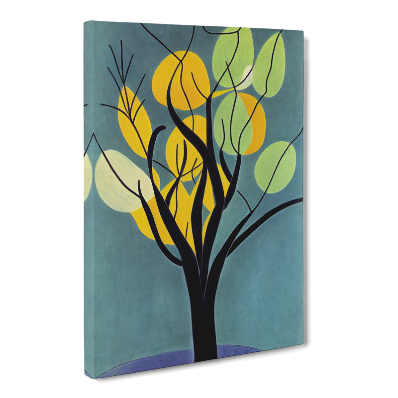 CAN-V0523-1776X Pear Tree Abstract - Wrapped Canvas Print, 50cm H x 35cm W