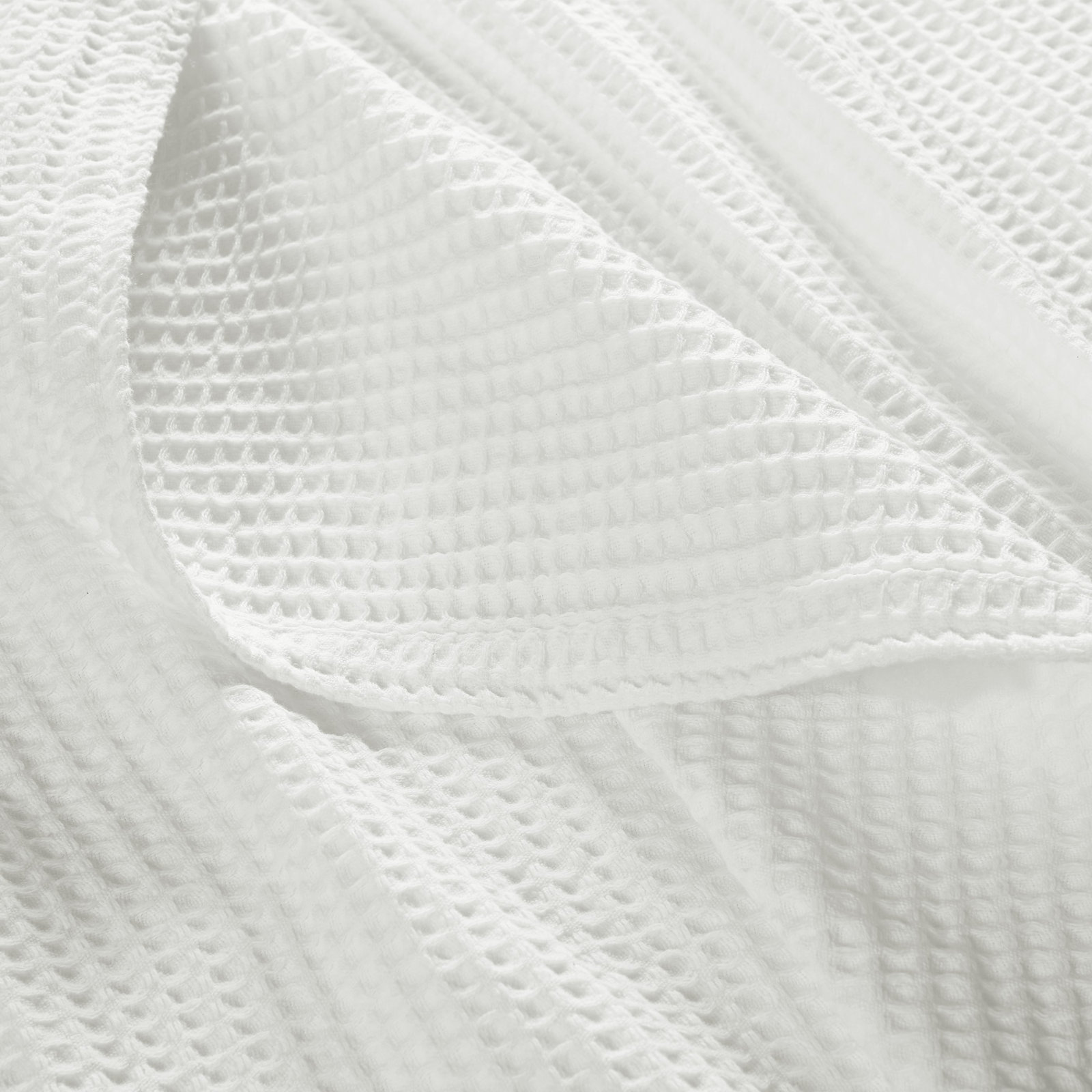 Cotton Throw Blanket, Queen, White