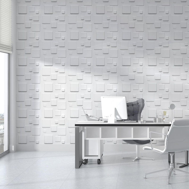 Naithan Wall Paneling in White (12-pack)