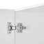 Armoire murale pour salle de lavage, armoire murale à 2 niveaux avec tablette réglable, armoire de rangement 36 po avec 2 portes, pour cuisine, salle de bain, buanderie, P 16 x 36 x 24 po (P x l x H), blanc