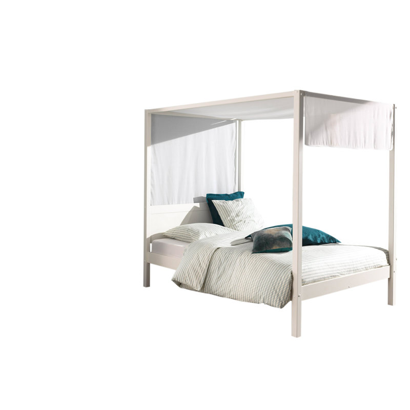 Bed by Vipack, European Double (140 x 200cm), White