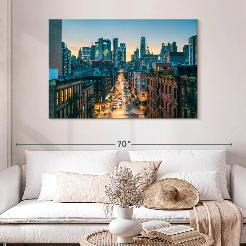 Sireci Lower Manhattan Twilight Rush, 32" H x 48" W