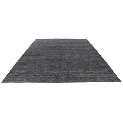 Tapis contemporain gris 9 x 12