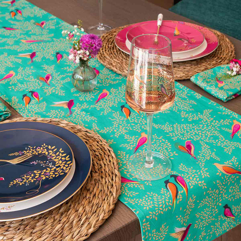 Sara Miller Chelsea Table Runner, Green