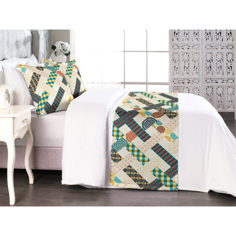 Ensemble de chemin de lit Ambesonne Boho, Très grand lit