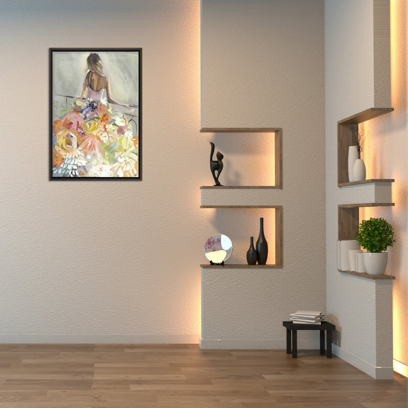 Nature Inspired Blossom Reverie: The Enigmatic Backdrop, 40" H x 30" W