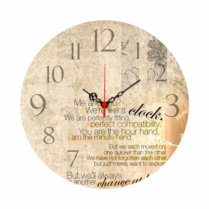 Elegant Decorative Wall Clock, 15.7 in Diameter | 100% MDF with 0.2 in Thickness | Stylish Home Decor for Living Room, Office & Bedroom | Modern Design, Perfect for Timely Elegance & Functionality