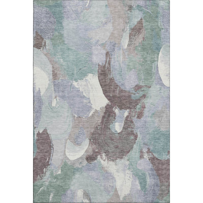 Premium Machine Washable Mouton Abstract Rug