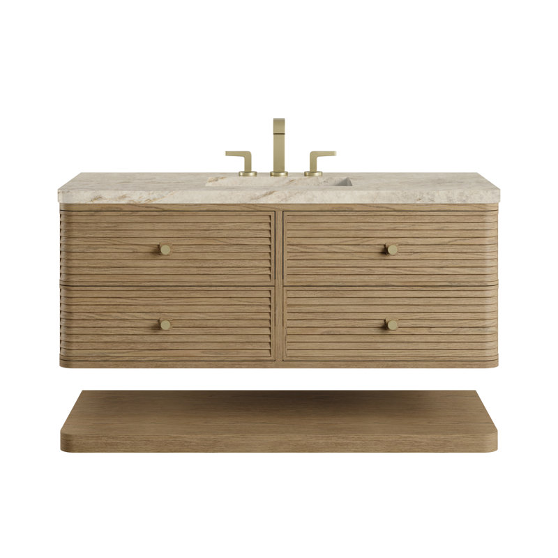 Meuble-lavabo simple l 48 po Allamari, Tajnar Eclos, Dune Mist