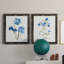 «Blue Blossom Botanical I», ensemble de 2 peintures sur toile encadrées-1514347371-1514347365