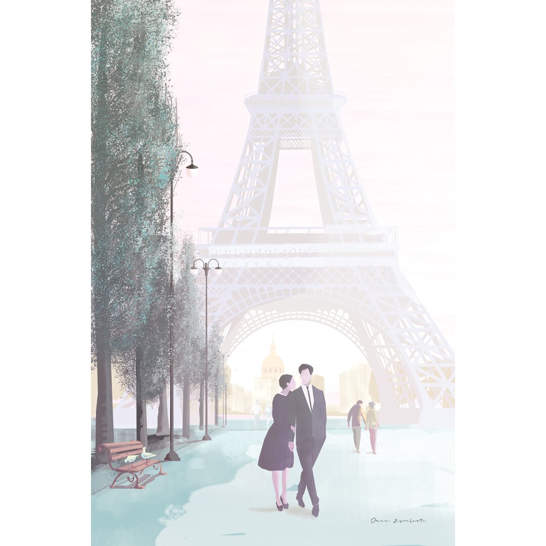 Leinwandbild Paris Love von Omar Escalante