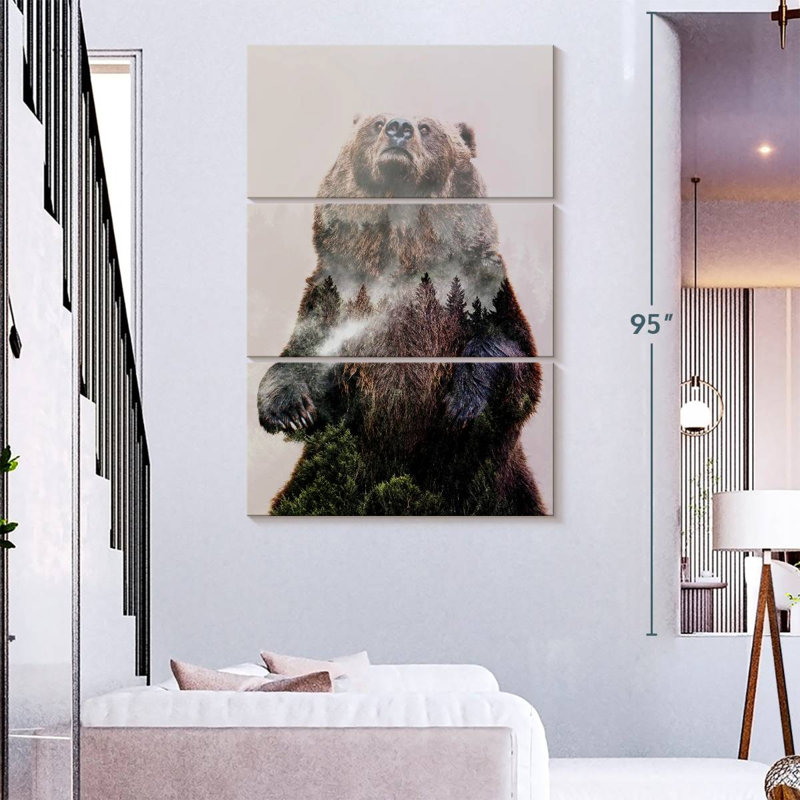 Brampt Forest Pines Bear, 74" H x 48" W