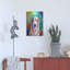 Art mural en métal Winston Porter «Pop Art Golden Retriever 3» par Furbaby Affiliates-2021119372