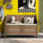 Linen Upholstered Storage Bench-798100546
