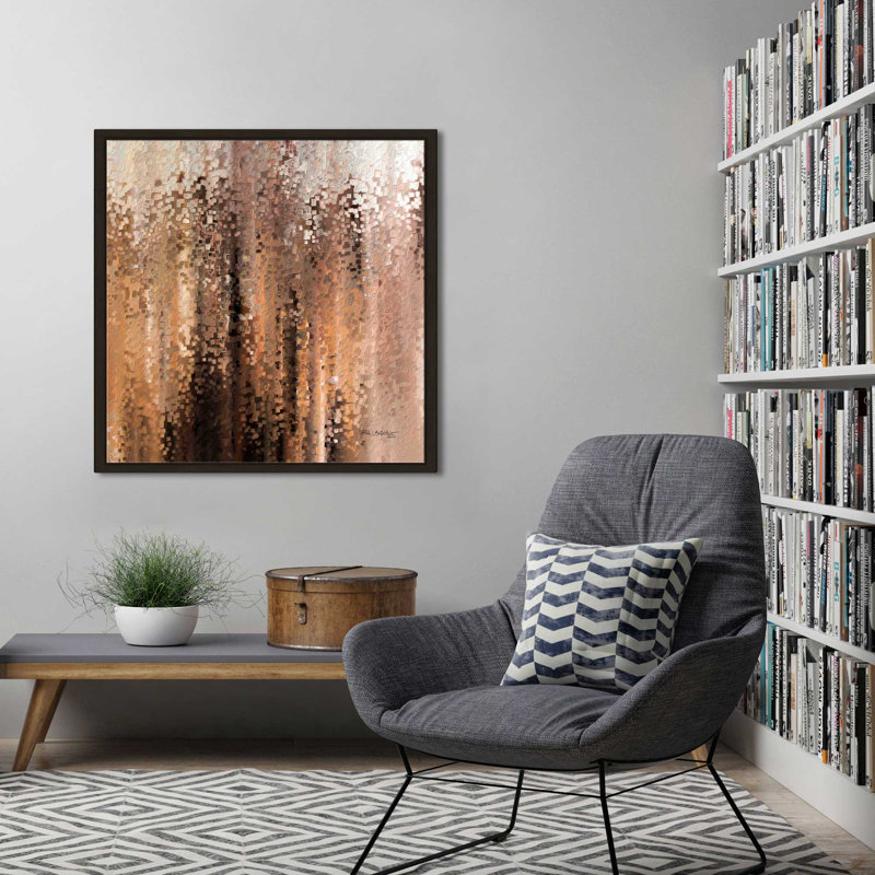 «Isaiah 41:10 I Am With You» par Mark Lawrence - reproduction, H 39,5 po x l 39,5 po x P 2 po, Cadre flottant espresso