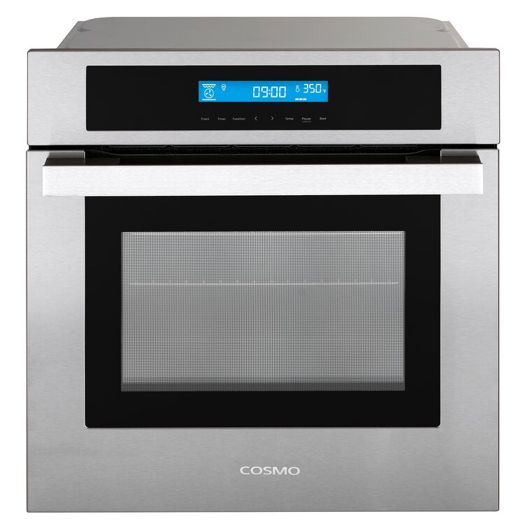 Cosmo 24" 2.5 Cubic Feet Electric Convection Wall Oven Stainless Steel