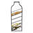 6 - Bottle Iron Wine Bottle Rack in Black